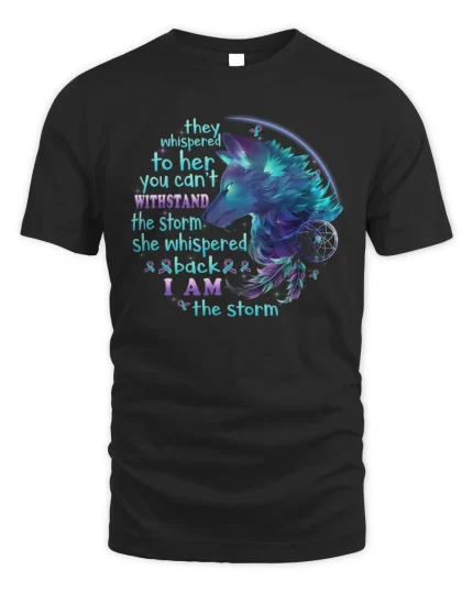 They Whispered To Her You Cant Withstand The Storm Wolf Pullover