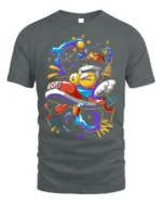 Abstract Running Shoe Pop Art T-Shirt - gray t-shirt on white background