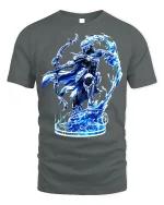 Ice Archer Tee - Frost Warrior T-Shirt - gray t-shirt on white background