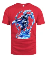 Ice Archer Tee - Frost Warrior T-Shirt - red t-shirt on white background