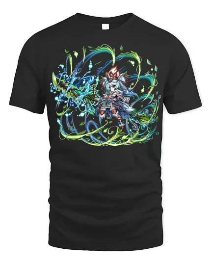 Mystic Elementalist T-Shirt - Anime Magic User Tee - black t-shirt on white background