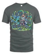 Mystic Elementalist T-Shirt - Anime Magic User Tee - gray t-shirt on white background