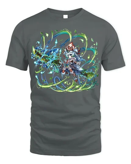 Mystic Elementalist T-Shirt - Anime Magic User Tee - gray t-shirt on white background