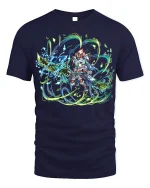 Mystic Elementalist T-Shirt - Anime Magic User Tee - navy t-shirt on white background