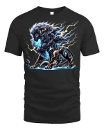 Stormborn Thunder Beast Graphic T-shirt - black t-shirt on white background