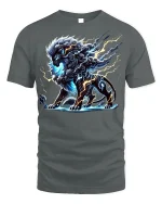 Stormborn Thunder Beast Graphic T-shirt - gray t-shirt on white background