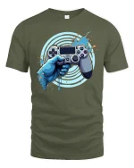 Epic Gamer Controller T-Shirt - military green t-shirt on white background