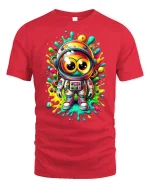 Color Splash Astronaut Tee - red t-shirt on white background