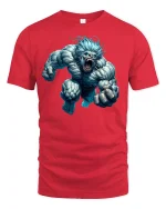 Savage Beast T-shirt - red t-shirt on white background