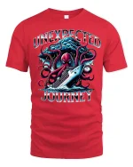 Unexpected Journey Adventure Tee - red t-shirt on white background
