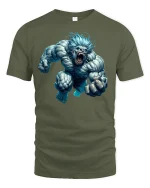 Savage Beast T-shirt - military green t-shirt on white background