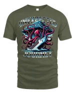 Unexpected Journey Adventure Tee - military green t-shirt on white background