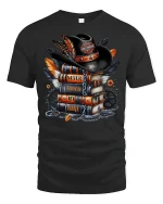 Never Touch My Bike Tee - black t-shirt on white background