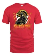 Scorpion Ninja Warrior Steven One Tee - red t-shirt on white background