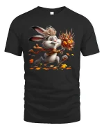 Cute Cow T-Shirt - Adorable Farm Animal Lover Tee - black t-shirt on white background