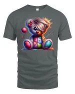 Angry Beaver T-Shirt - Funny Cartoon Animal Art Tee - gray t-shirt on white background