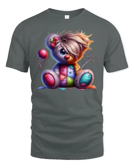 Angry Beaver T-Shirt - Funny Cartoon Animal Art Tee - gray t-shirt on white background