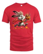 Cute Cow T-Shirt - Adorable Farm Animal Lover Tee - red t-shirt on white background