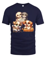 Grumpy Cat T-Shirt - Funny Angry Kitty Attitude Tee - navy t-shirt on white background