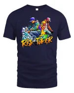 Risk Taker Street Style Graffiti Urban Cool T-Shirt - navy t-shirt on white background