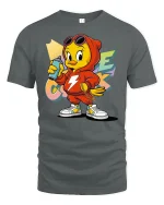 Cool Street Chick T-Shirt - gray t-shirt on white background