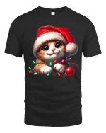 Dripping Blue Hands Up Graphic Tee Street Style Vibes - black t-shirt on white background