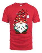 Realistic Border Collie Art Graphic Tee - red t-shirt on white background