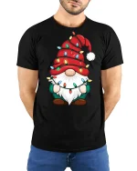 Realistic Border Collie Art Graphic Tee - model wearing black tee with hands behind back