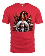 Cute Chocolate Gnome Dessert Lover Sweet Treats T-Shirt - red t-shirt on white background