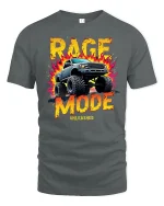 Rage Mode Monster Truck Tee Off Road Power Graphic Style - gray t-shirt on white background