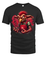 Fierce Goblin Creature T Shirt Dark Fantasy Art - black t-shirt on white background