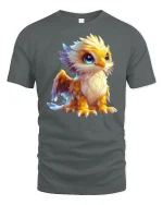 Cute Baby Griffin T Shirt Magical Fantasy Art - gray t-shirt on white background