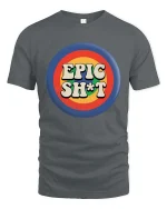 Epic Funny Retro T-Shirt Vintage Humor Graphic Tee - gray t-shirt on white background